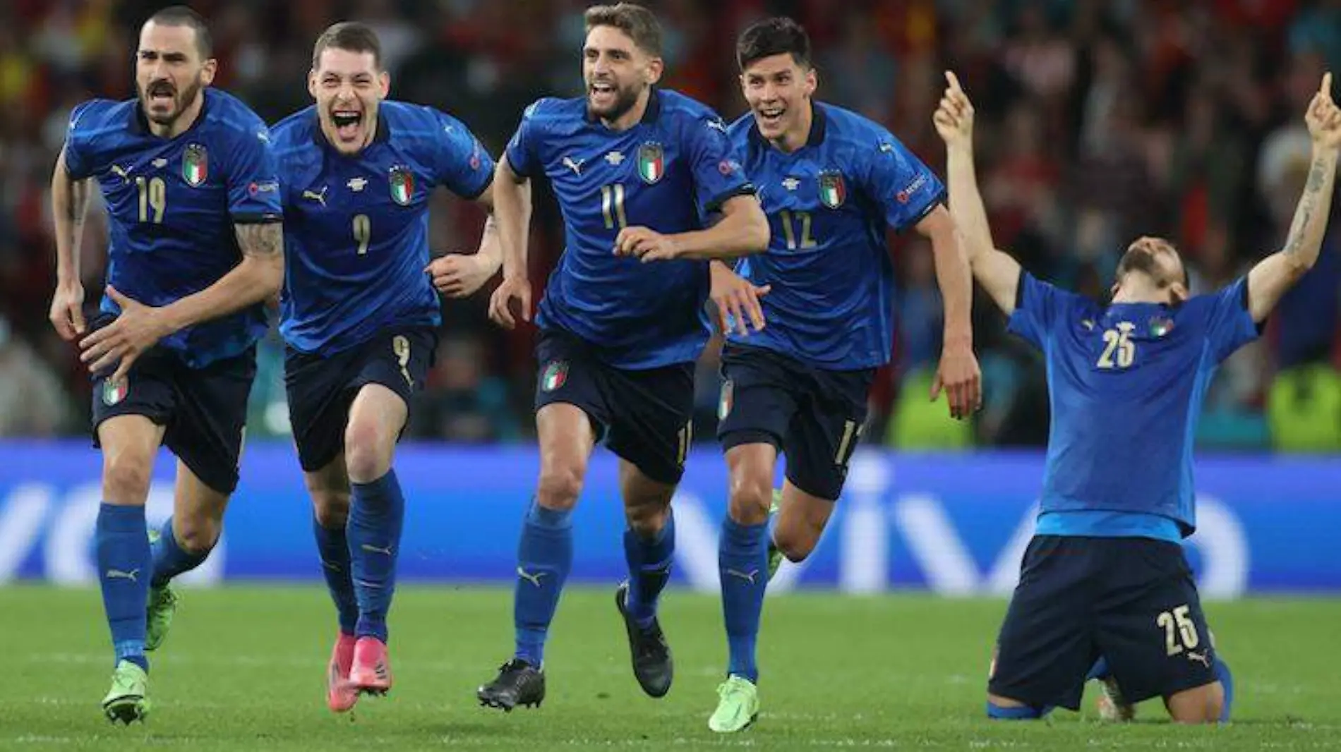 Festejo Italia Final Euro 2021